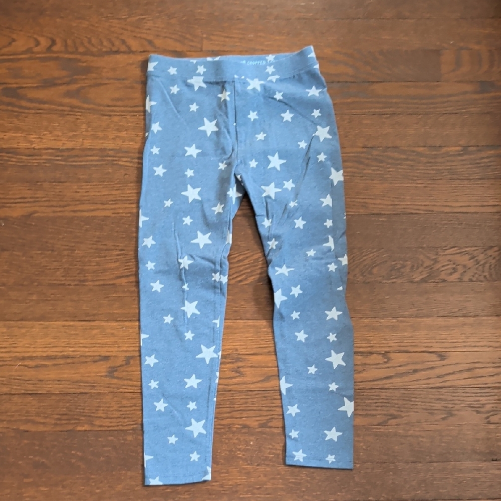 J. Crew Kids Blue Leggings with White Stars